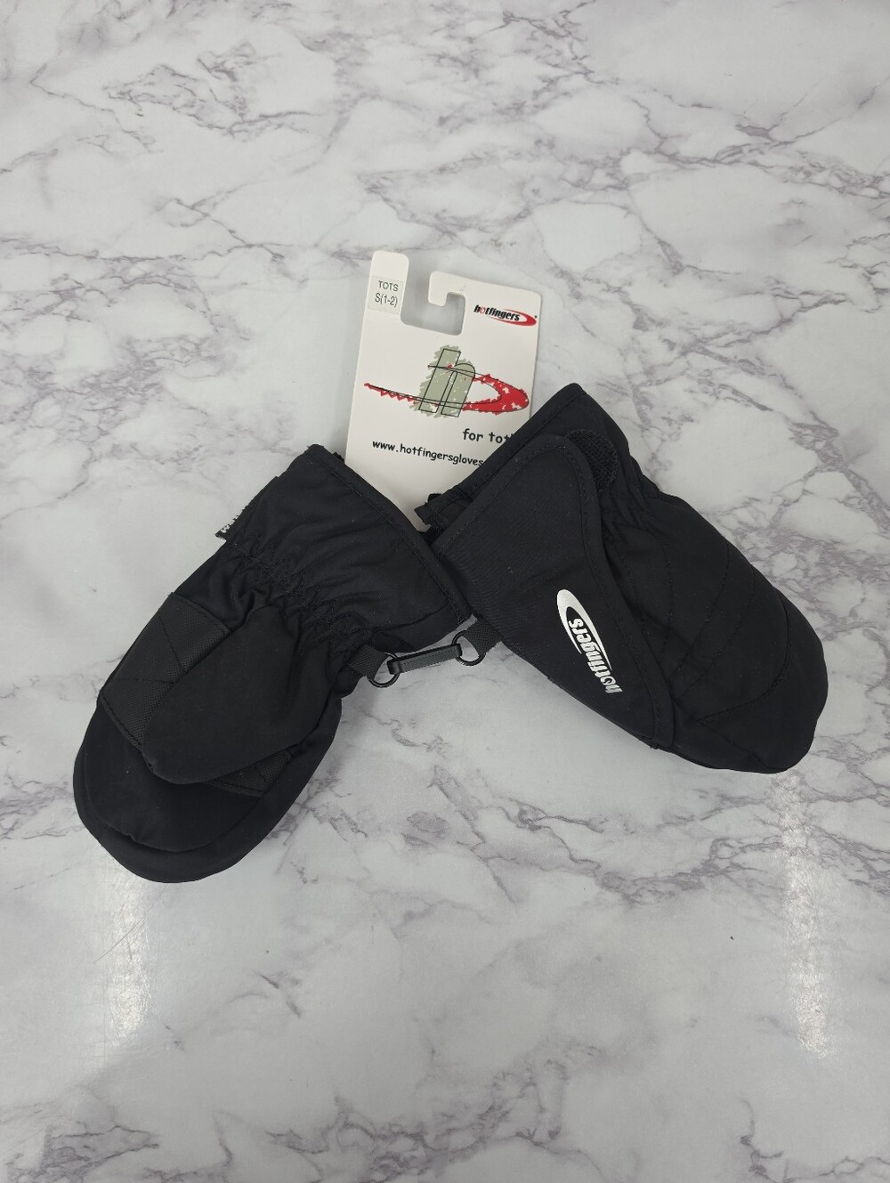 Hotfingers Black Toddler Insulated Mittens Gloves NEW